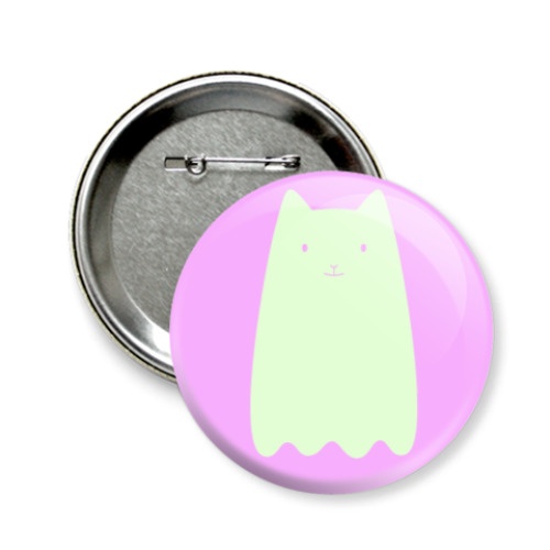 Значок 58мм с принтом Котовидение