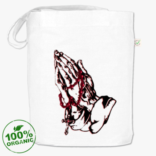 Сумка шоппер с принтом Pray - Надейся и молись!