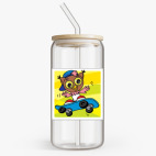 Банка с бамбуковой крышкой