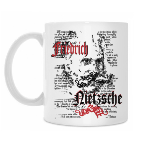 Кружка с принтом Философ Фридрих Ницше