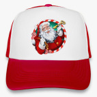 Кепка Trucker, красная Санта Клаус