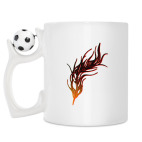 Кружка с футбольным мячиком