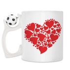 Кружка с футбольным мячиком