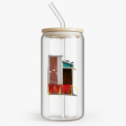 Банка с бамбуковой крышкой