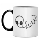 Кружка двухцветная