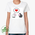 Женская футболка органик