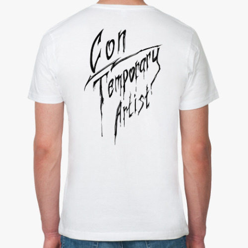 Футболка из органик-хлопка с принтом Со/Временный художник
