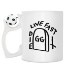 Кружка с футбольным мячиком