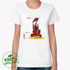 Женская футболка органик