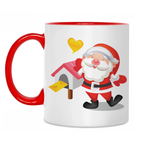 Кружка с принтом Дед Мороз