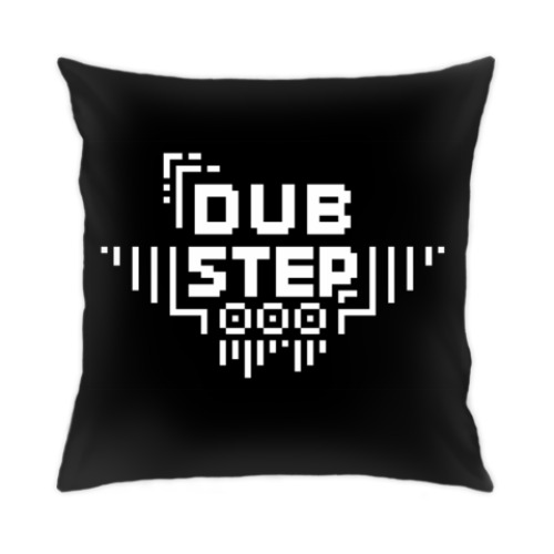 Подушка с принтом Dubstep style