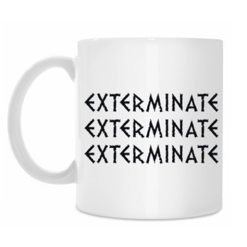 Кружка с принтом Далек EXTERMINATE Доктор Кто