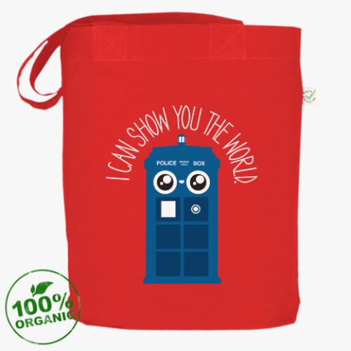 Сумка шоппер с принтом Я покажу тебе мир