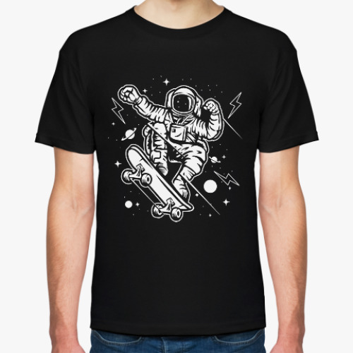 Футболка с принтом Космонавт