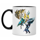 Кружка двухцветная