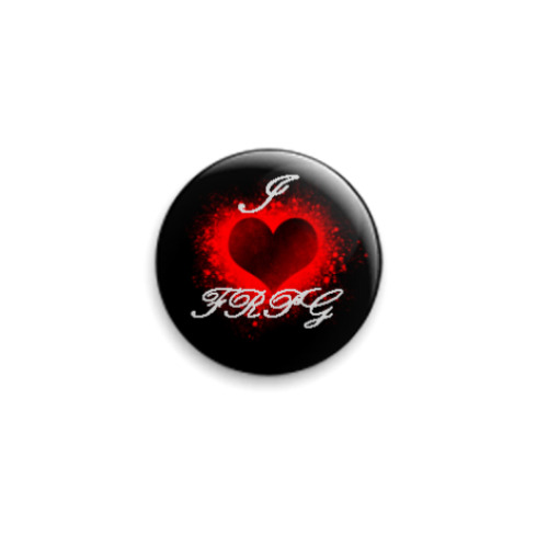 Значок 25мм I luv FRPG