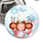 Обезьянка и снег