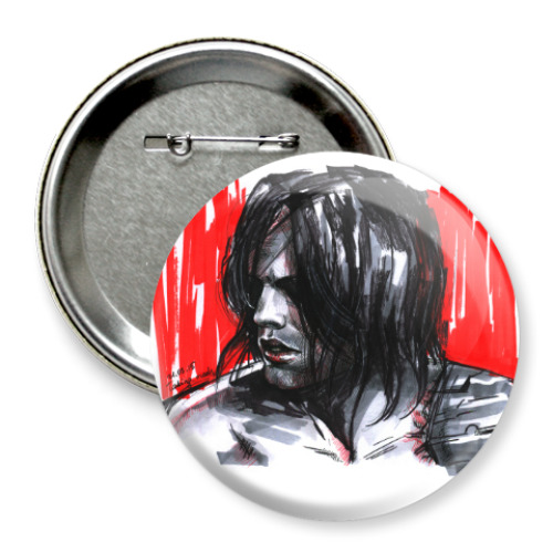 Значок 75мм Winter Soldier (Bucky Barnes)