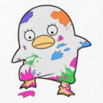 птичка в краске