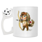 Кружка с футбольным мячиком