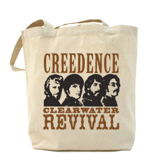 Сумка шоппер с принтом Криденс