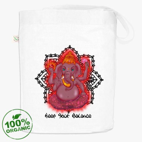 Сумка шоппер с принтом Ганеша