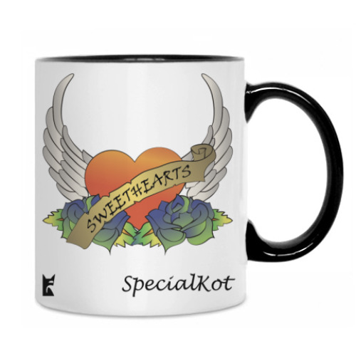 Кружка с принтом Sweethearts