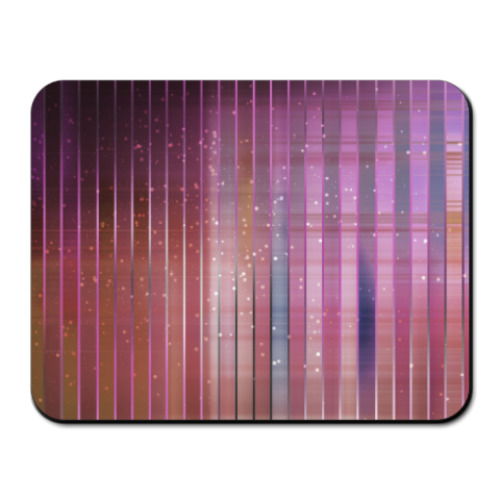 Коврик для мыши с принтом Космос в полоску