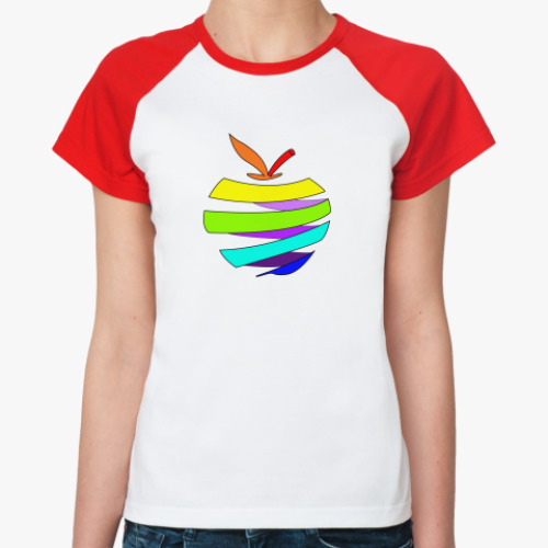 Женская футболка реглан Samurai Apple