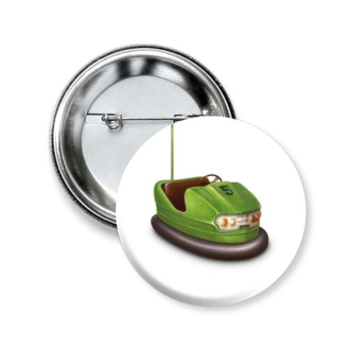 Значок 50мм с принтом avtodrom