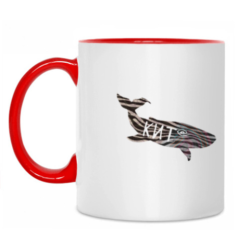 Кружка с принтом кит