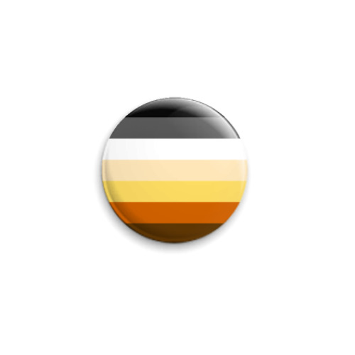 Значок 25мм с принтом Bear Pride Flag