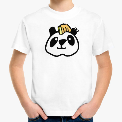 Детская футболка с принтом Панда