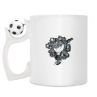 Кружка с футбольным мячиком