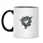 Кружка двухцветная