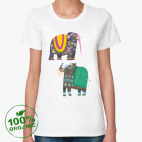 Женская футболка органик