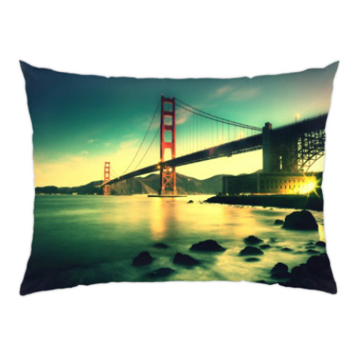 Подушка с принтом Город