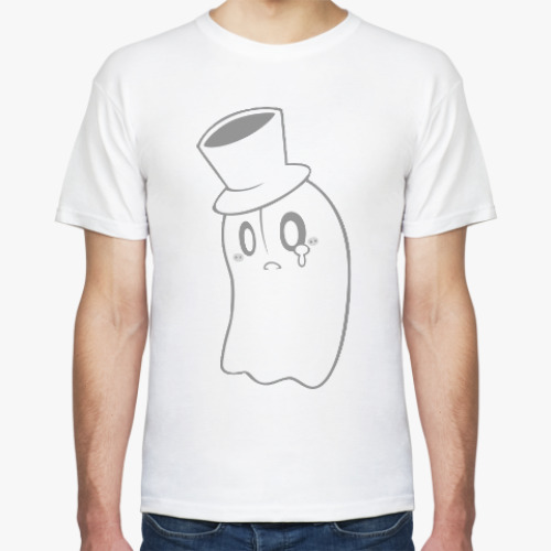 Футболка с принтом Undertale Napstablook