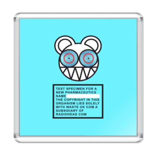 Магнит с принтом Radiohead
