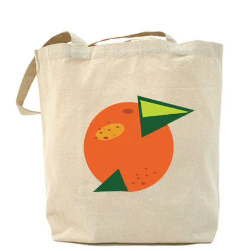 Сумка шоппер апельсин