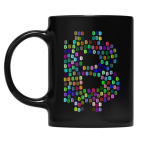 Кружка цветная UV-DTF