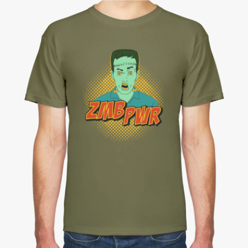 Футболка с принтом ZMB PWR / Zombie Power