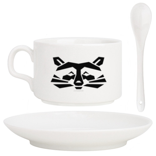 Кофейный набор с принтом ЕНОТ