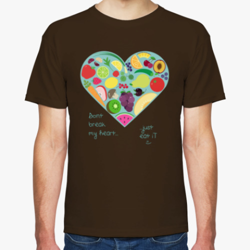 Футболка с принтом Вкусное сердце