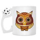 Кружка с футбольным мячиком