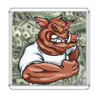 Магнит 6.5 x 6.5 см Кабан