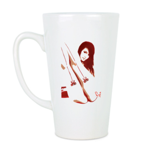 Чашка Латте с принтом Сексуальная девушка