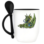 Кружка с ложкой