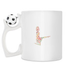 Кружка с футбольным мячиком