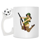 Кружка с футбольным мячиком